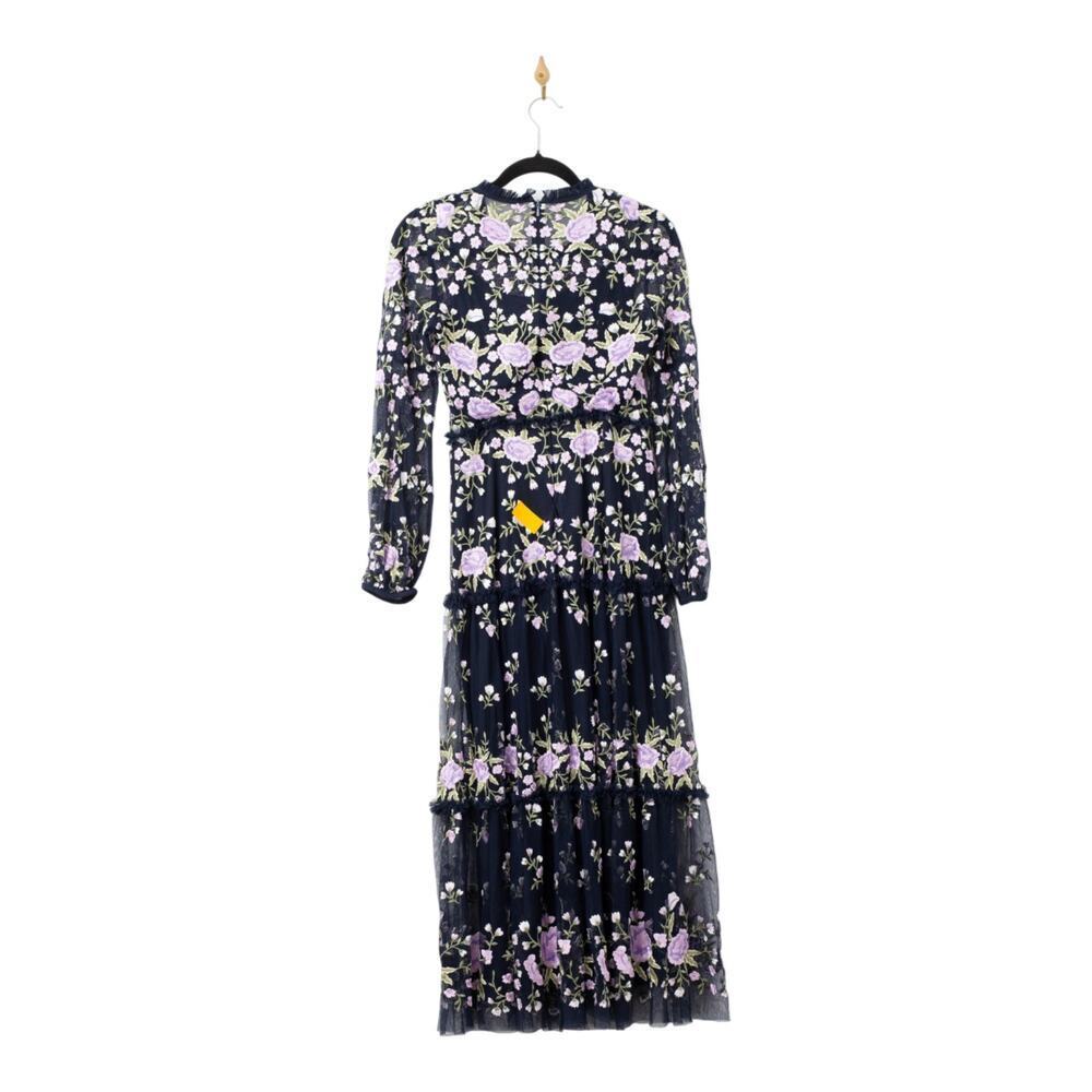 Ieena for Mac Duggal Embroidered Tiered Dress Size 8 - Picture 5 of 11
